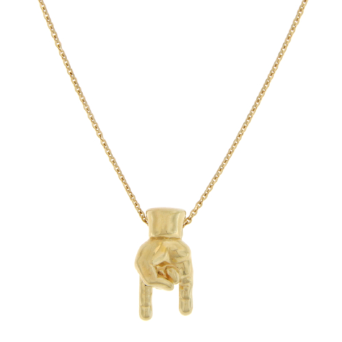 Unisex Necklace Yellow Gold GL101912