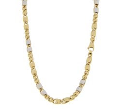 Collana Uomo Oro Bianco Giallo GL101914