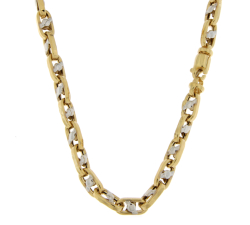 Collana Uomo Oro Bianco Giallo GL101915