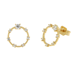 Women's Yellow Gold Earrings GL101926