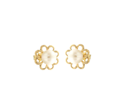 Pearl Woman Earrings in Yellow Gold 803321707252