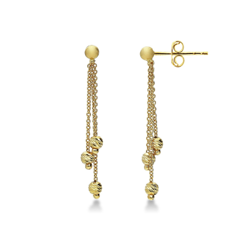 Women's Yellow Gold Earrings GL101944