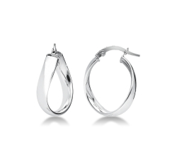 Women's White Gold Earrings GL101946