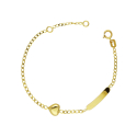 Gelbgold-Mädchenarmband GL101951