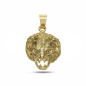 18KT Yellow Gold Lion Head Pendant GL101956