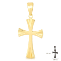 Men's Yellow Gold Cross Pendant GL101965