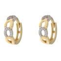 Women's Earrings White Yellow Gold GL101969