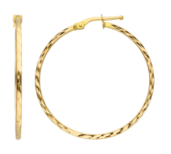 Women&#39;s Hoop Earrings Yellow Gold 227729