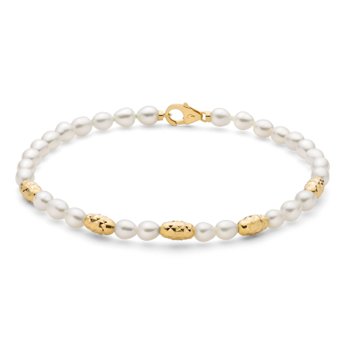 Miluna Women's Bracelet Pearl Nuggets PBR3634G