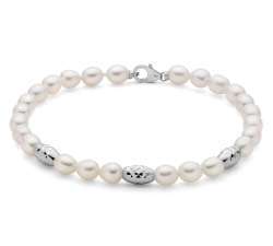 Miluna Women's Bracelet Pearl Nuggets PBR3639B