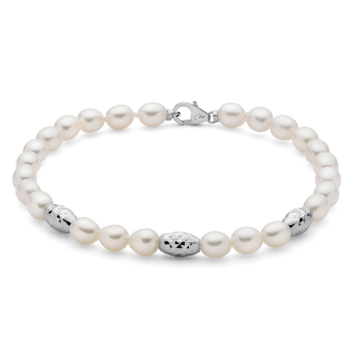 Miluna Women's Bracelet Pearl Nuggets PBR3639B