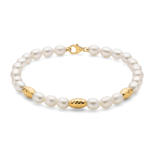 Miluna Women's Bracelet Pearl Nuggets PBR3639G