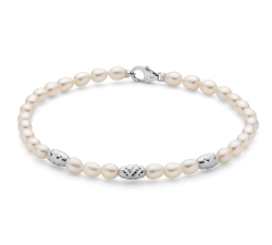 Miluna Women's Bracelet Pearl Nuggets PBR3641B