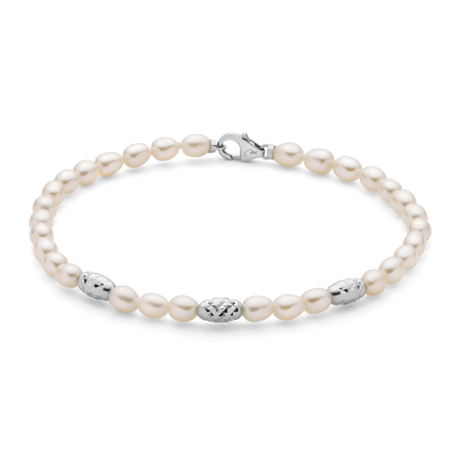 Miluna Women's Bracelet Pearl Nuggets PBR3641B