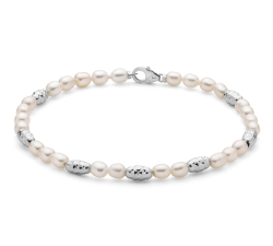 Miluna Women's Bracelet Pearl Nuggets PBR3642B