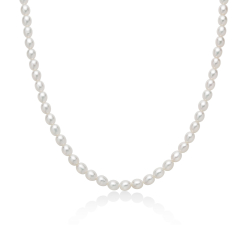 Miluna Women's Necklace Pearl Nuggets PCL6652B