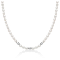 Miluna Women's Necklace Pearl Nuggets PCL6653B