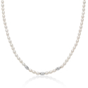 Miluna Women's Necklace Pearl Nuggets PCL6655B