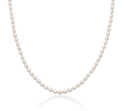 Miluna Women's Necklace Pearl Nuggets PCL6661B