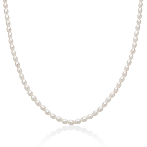 Miluna Women's Necklace Pearl Nuggets PCL6661B