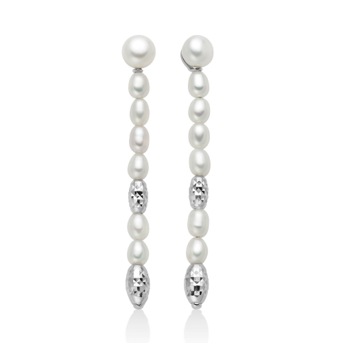 Miluna Women's Pearl Nuggets Earrings PER2793B