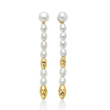 Miluna Women's Pearl Nuggets Earrings PER2793G