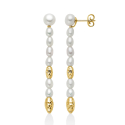 Miluna Women's Pearl Nuggets Earrings PER2793G