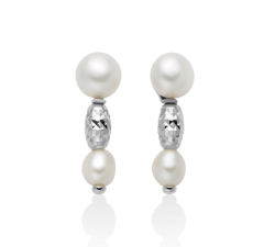 Miluna Women's Pearl Nuggets Earrings PER2794B