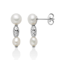 Miluna Women's Pearl Nuggets Earrings PER2794B