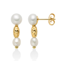 Miluna Women's Earrings Pearl Nuggets PER2794G