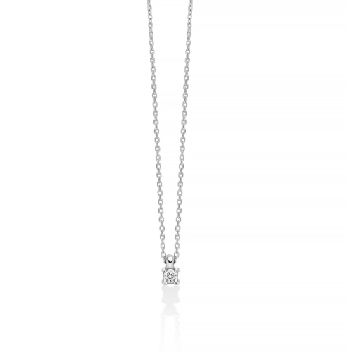 Miluna Women's Necklace White Gold CLD4580