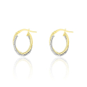 Women's Earrings Stroili Toujours White Yellow Gold 1401656