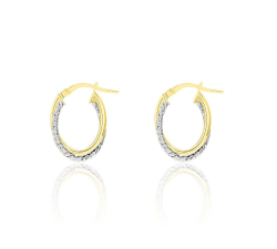 Women's Earrings Stroili Toujours White Yellow Gold 1401656