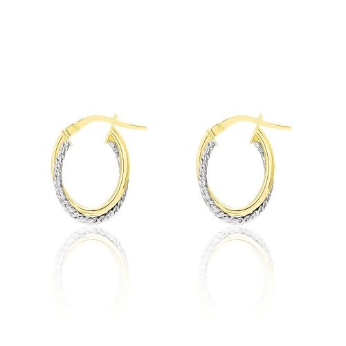 Women's Earrings Stroili Toujours White Yellow Gold 1401656