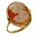 Yellow Gold Woman Ring with Cameo 803321710247