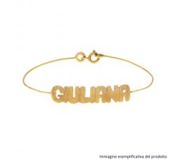 Yellow Gold Bracelet Customizable Name 803321722851